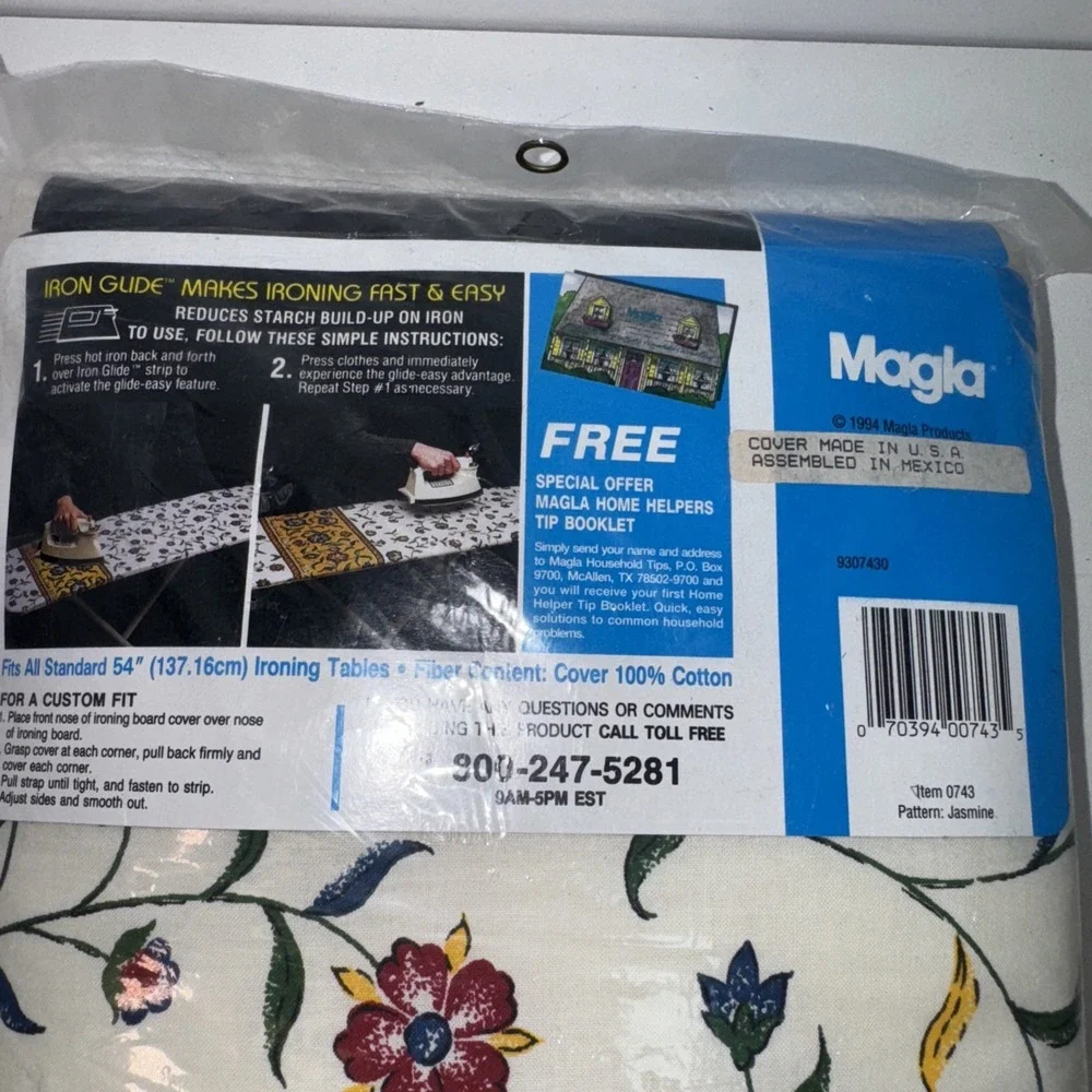 Vintage Magla Home Helpers Ironing Board Snug Fit Cover Laundry Bag Cotton 1994